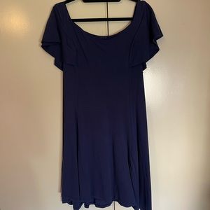 Navy Torrid ponte knit dress